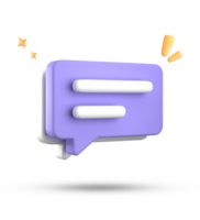 3d rendering of speech bubble, 3D pastel chat icon set. Set of 3d speak bubble. png