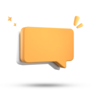 3d rendering of speech bubble, 3D pastel chat icon set. Set of 3d speak bubble. png