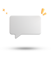 3d rendering of speech bubble, 3D pastel chat icon set. Set of 3d speak bubble. png