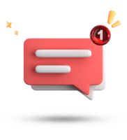 3d rendering of speech bubble, 3D pastel chat icon set. Set of 3d speak bubble. png