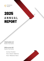 Annual report brochure flyer design PNG template