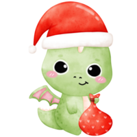 schattig draak, kerstmis, Kerstmis draak, vrolijk kerstmis, jaar van de draak png