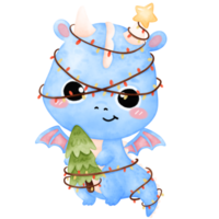 mignonne dragon, Noël, Noël dragon, joyeux Noël, année de le dragon png