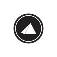 pyramid icon vector