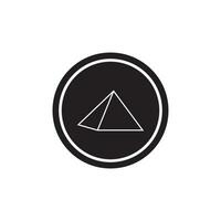 pyramid icon vector