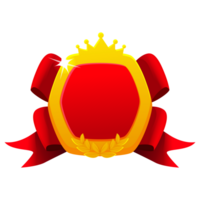 d'or Jeu badge, modèle pour icône png