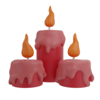 candle 3d illustrations,christmas icon png