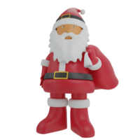 Papa Noel claus 3d ilustraciones,navidad icono png