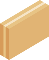 ilustración de caja de cartón png