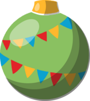 christmas ball tree decor illustration png