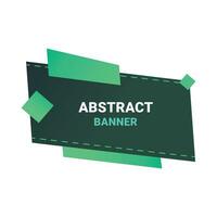 abstract geometric banner design template vector