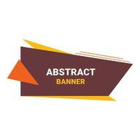 abstract geometric banner design template vector