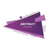 abstract geometric banner design template vector