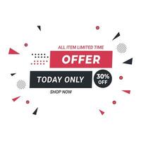 Big sale discount offer banner design vector