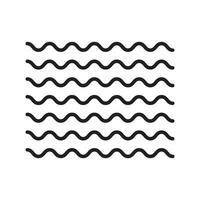 Zigzag round wave icon isolated vector illustration.