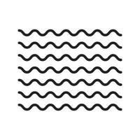 Zigzag round wave icon isolated vector illustration.