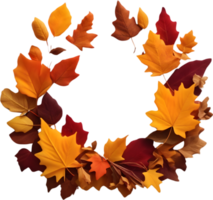 Maple leaves, autumn foliage ai generative png