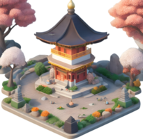 South Korean landmarks, iconic Korean places, ai generative png