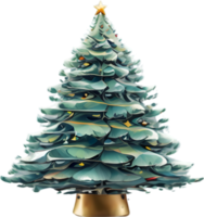 Navidad árbol, fiesta árbol, ai generativo png