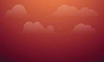 Vector abstract cloudy and star background vector