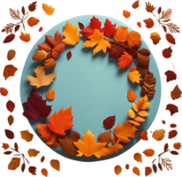 Maple leaves, autumn foliage, ai generative png