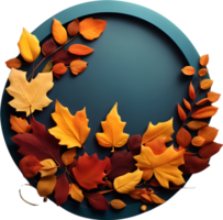 Maple leaves, autumn foliage, ai generative png
