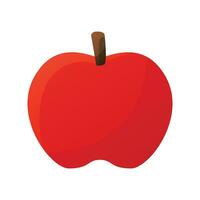 Vector apple colorful vector design on white