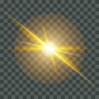 Vector transparent light flare effect background