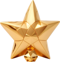 Gold Star, Shining Bright, Stellar Achievement ai generative png