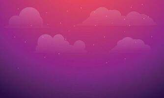 Vector abstract cloudy and star background vector