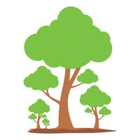 Vector isolated tree on white background vector file