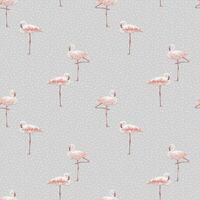 Pink flamingo seamless pattern vector