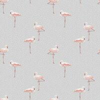 Pink flamingo seamless pattern vector