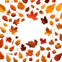 Maple leaves, autumn foliage ai generative png