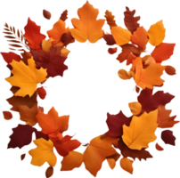 Maple leaves, autumn foliage ai generative png