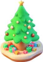 Natale albero ghirlande, Natale albero nastri, Natale albero ghirlande, Natale albero gonna idee, ai generativo png