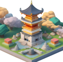 South Korean landmarks, iconic Korean places, ai generative png