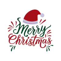 glad jul santa claus hatt textning text png