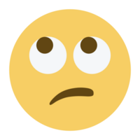 topo qualidade emoticon. corado emoji. envergonhado emoticon com grande olhos. amarelo face emoji. popular elemento. png