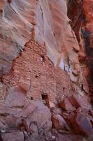 Amazing Architecture of Red Rock Cliff Dwellings photo