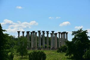 View of Stone Columns Monument in DC photo