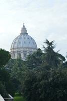 Stunning building during a sunset in vatican city photo