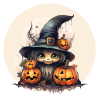 Halloween witches decorative. Generated AI png