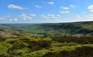 Amazing Moorland Views in North England on a Spring Day photo