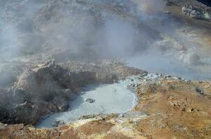 Steaming Craters and Caldeiras from Geothermal Activity photo