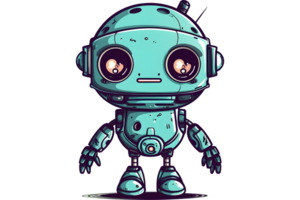cute robot clipart style. generated ai. png