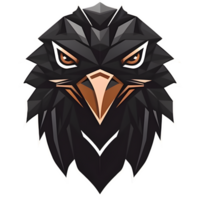 eagles head logo minimalist style. generated ai png