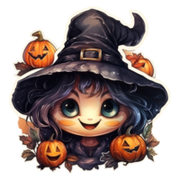 Halloween witches decorative. Generated AI png