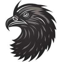 eagles huvud logotyp minimalistisk stil. genererad ai png