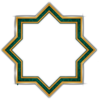 Golden islamic pattern for holiday twibbon arabesque ramadan kareem or gold shape frame milad un nabi transparent background png